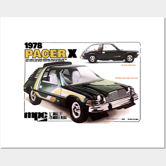 AMC PACER X - model box art Wall Art by Throwback Motors